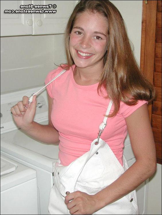 20P Pics of Tawnee Stone stripping in the laundry room