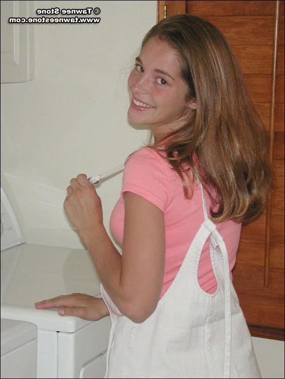 20P Pics of Tawnee Stone stripping in the laundry room