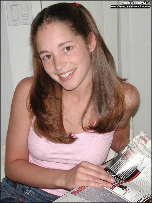20P Pictures of teen chick Tawnee Stone stripping to her panties