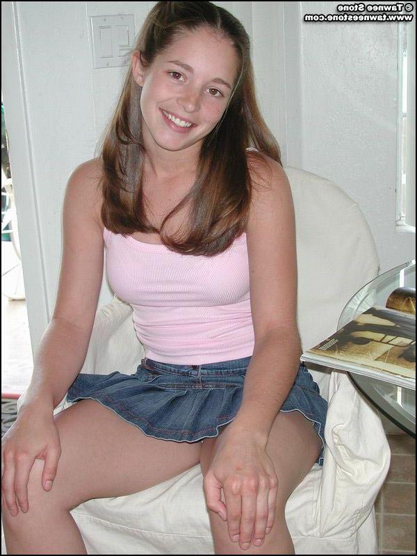 20P Pictures of teen chick Tawnee Stone stripping to her panties