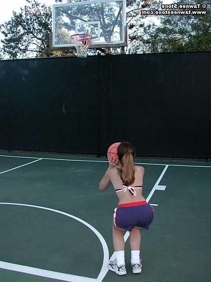 18P Teen hottie Tawnee stone plays basketball