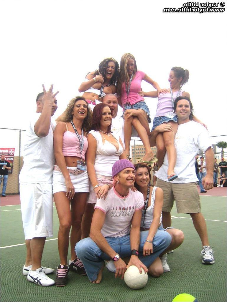 20P Teen girls get a little wild on a tennis court