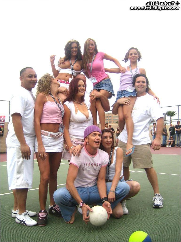 20P Teen girls get a little wild on a tennis court