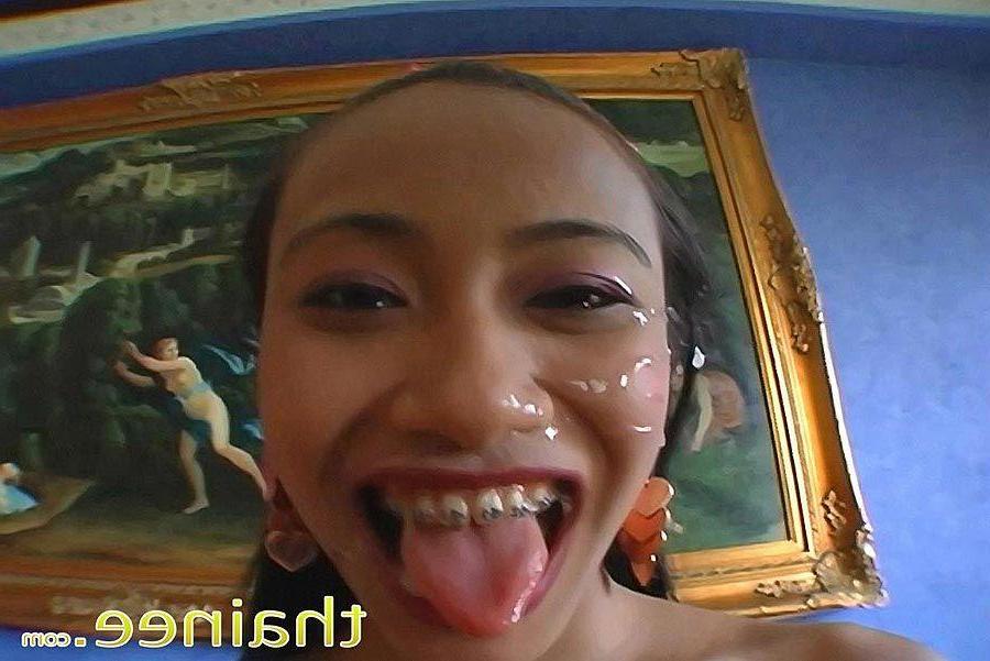 16P Pictures of Thainee getting her mouth and pussy fucked hard