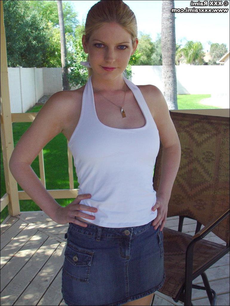 20P Pictures of teen porn girl XXX Raimi getting naked in the back yard