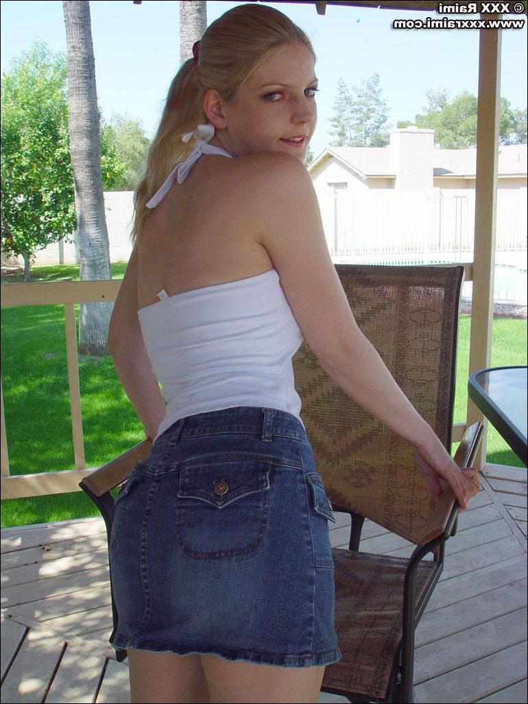 20P Pictures of teen porn girl XXX Raimi getting naked in the back yard