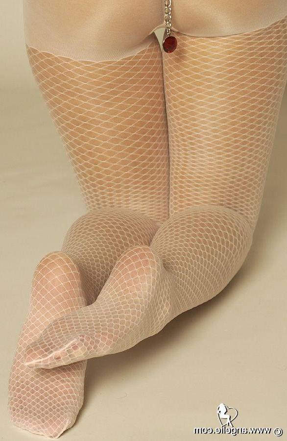 14P Pictures of Angelie teasing in pantyhose