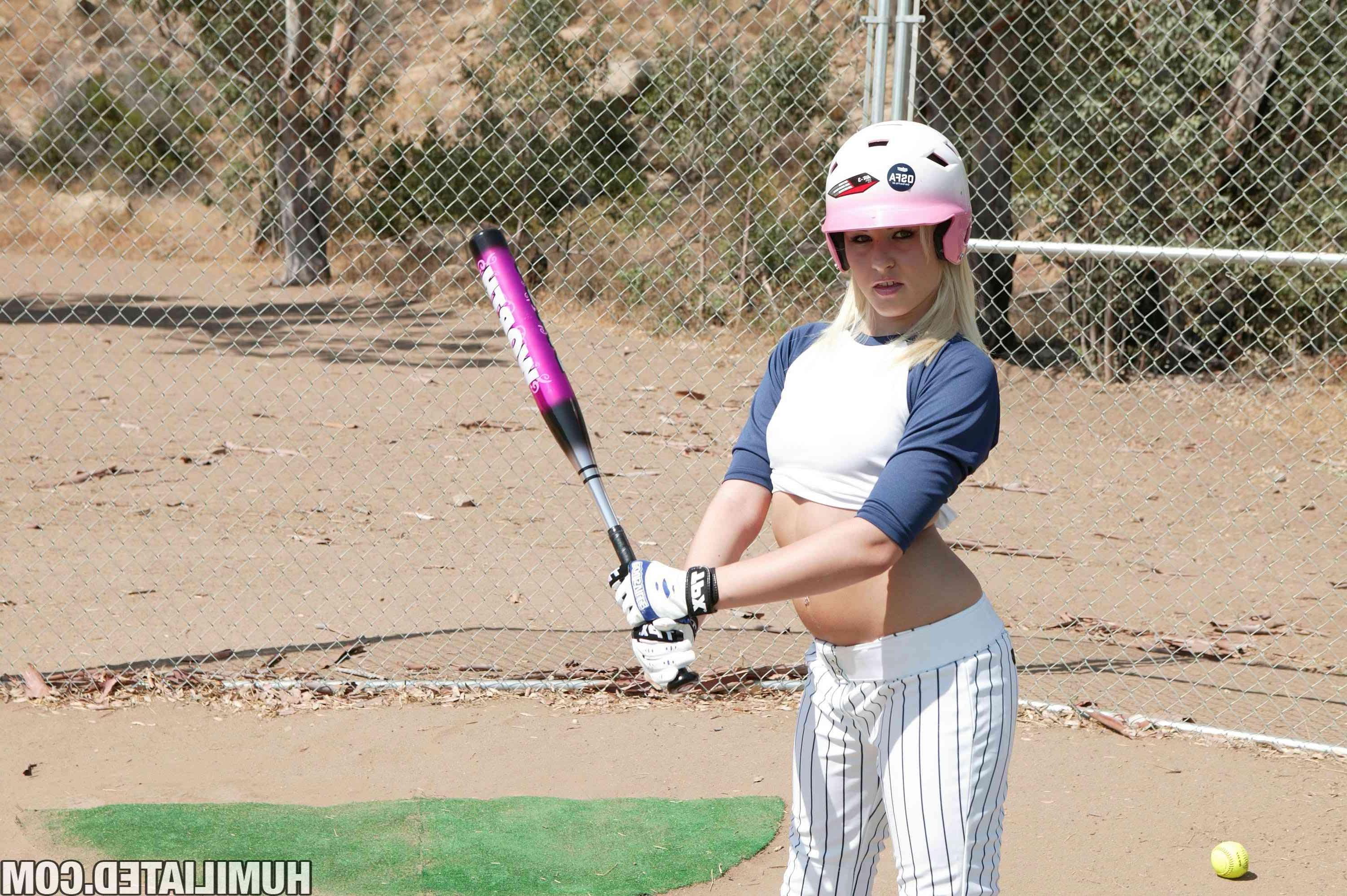 16P Blonde teen Kati Summers gets tied up and fucked on softball field!