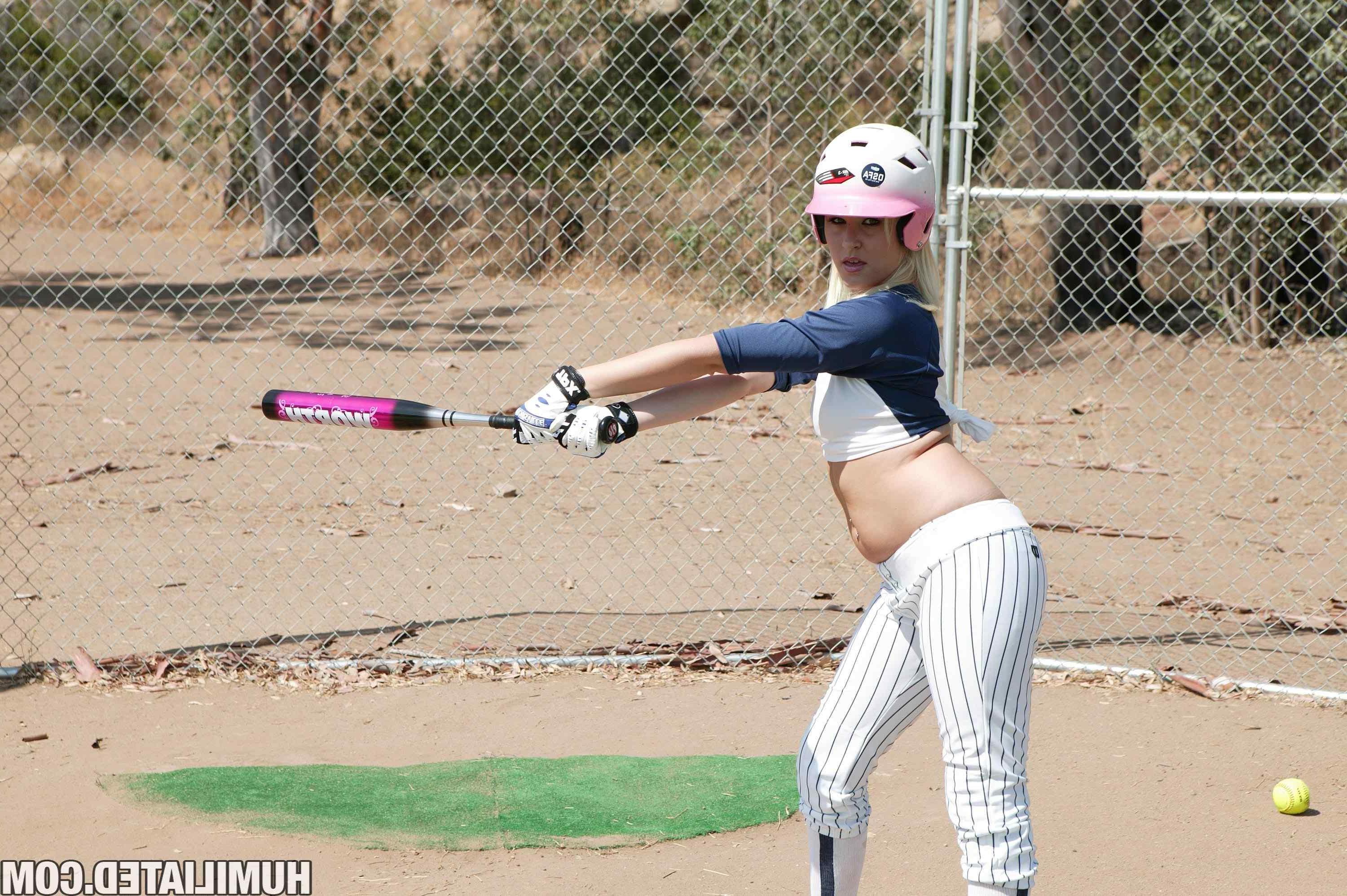 16P Blonde teen Kati Summers gets tied up and fucked on softball field!