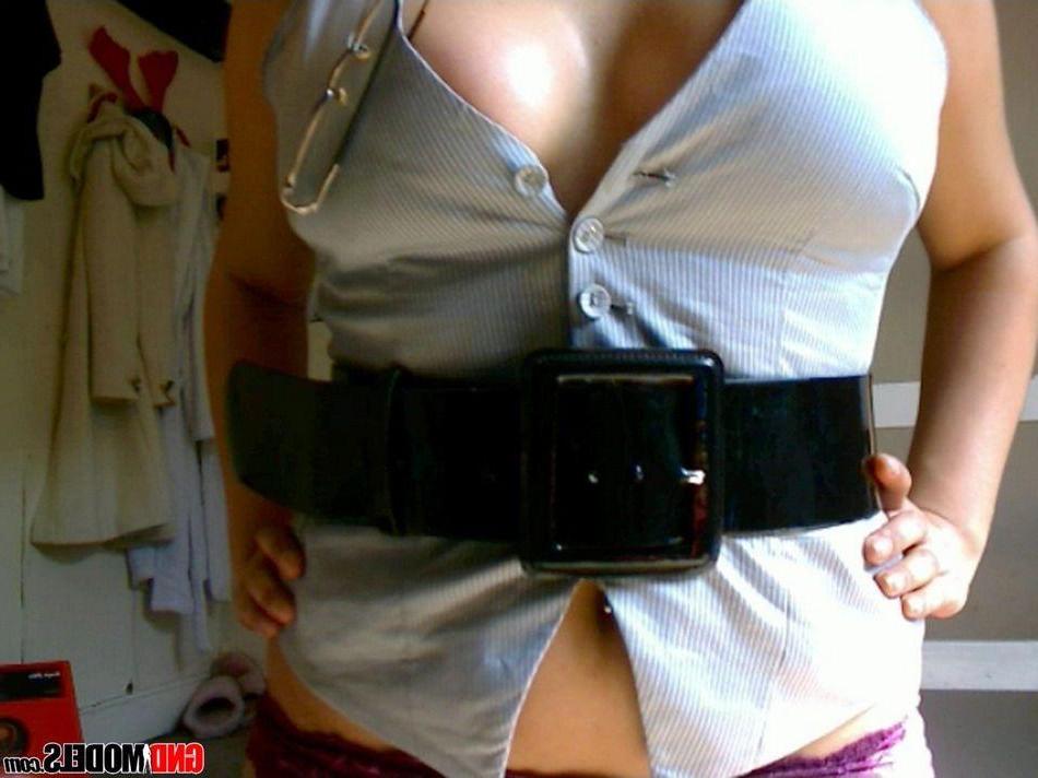 12P Pictures of a beautiful girl showing off in stockings