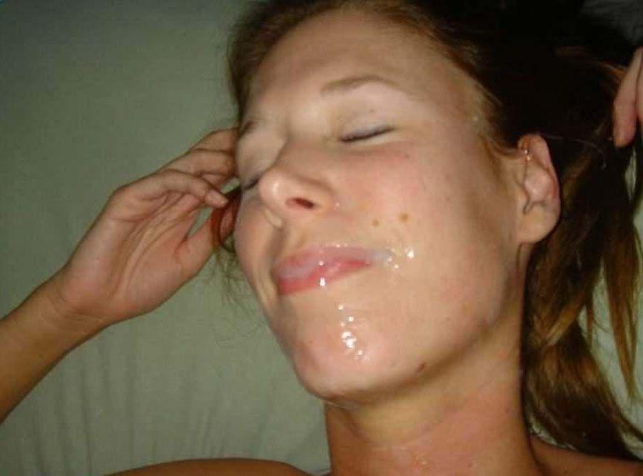 15P Pictures of a hot teen girl getting jizzed on