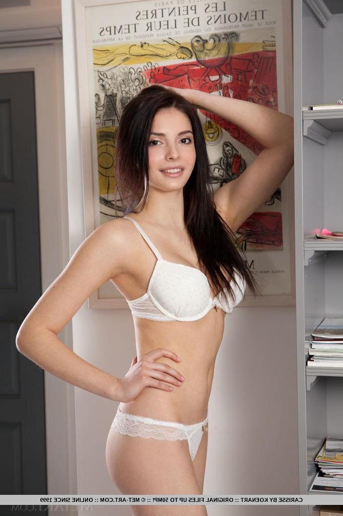 18P New model Carisse shows off her nubile body on the chair