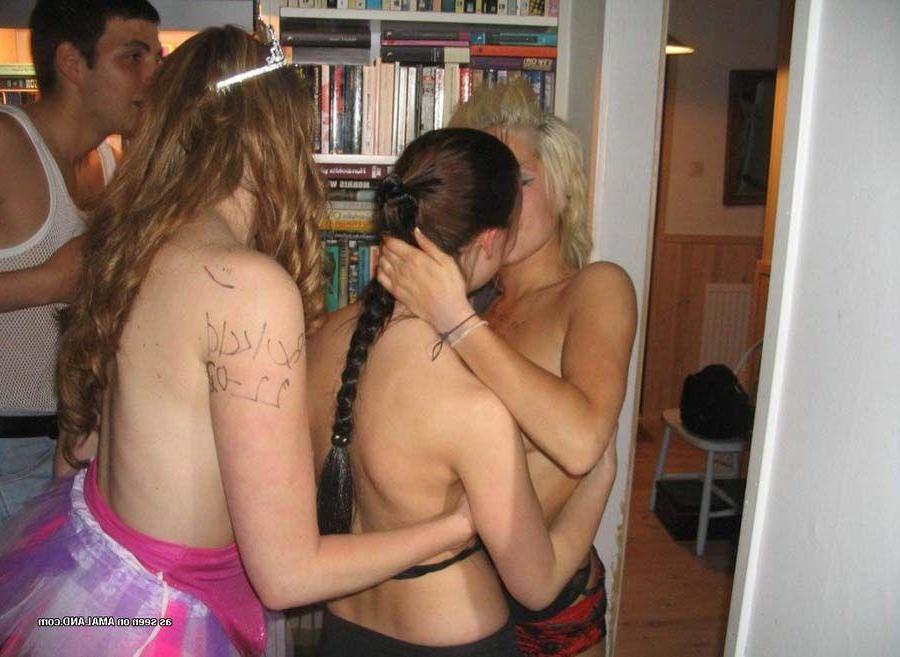 14P Pictures of horny bi-curious college girls going wild