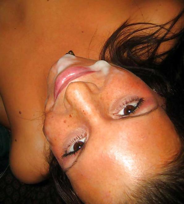 15P Cum Faces - Amateurs with spooge faces
