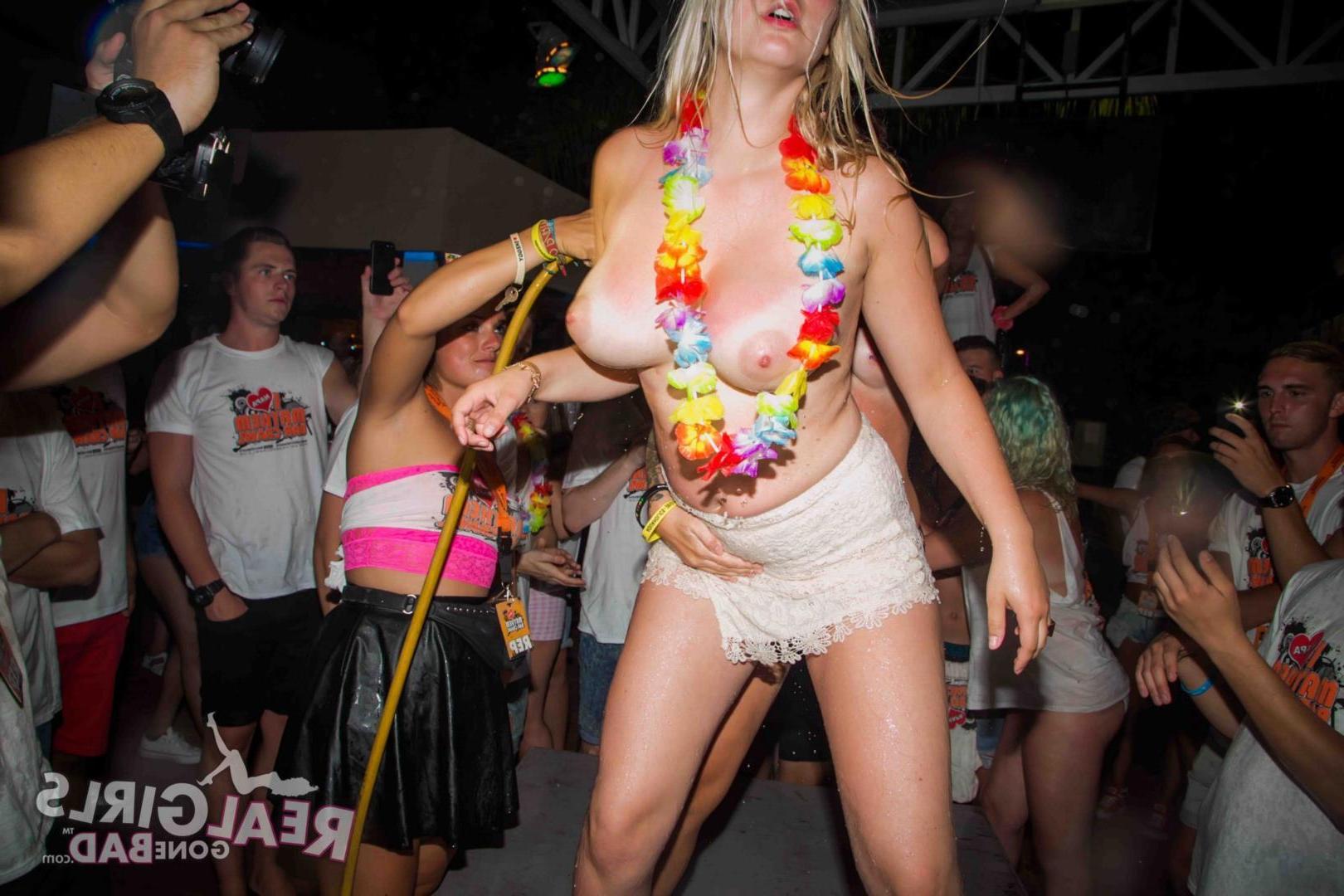 12P Horny college teens go lesbian at a bar
