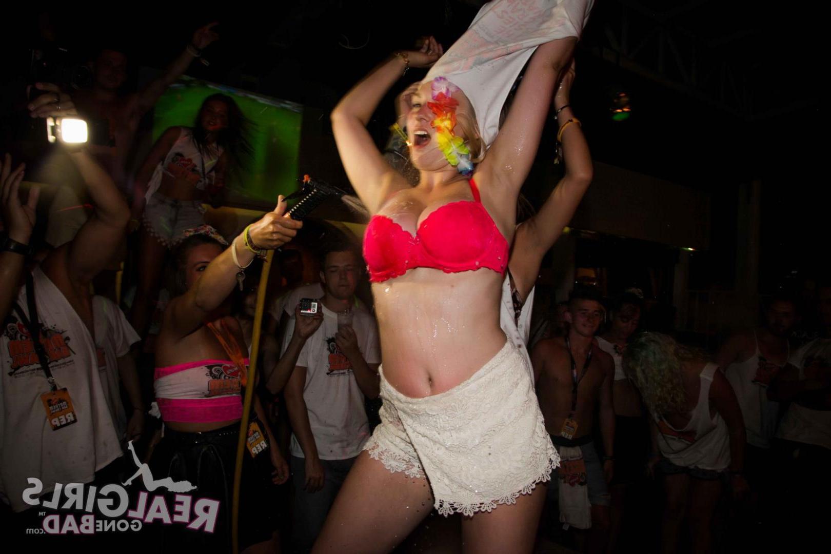 12P Horny college teens go lesbian at a bar