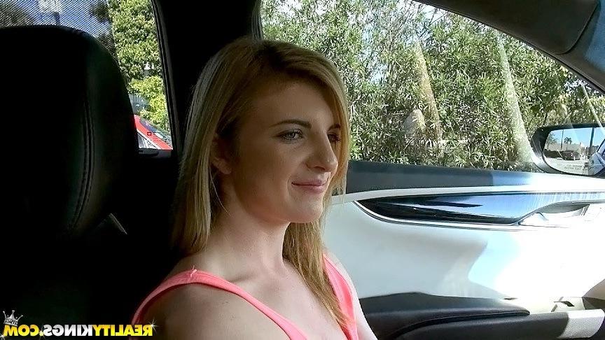 20P Blonde girl Sally James fucks a stranger in a motel room