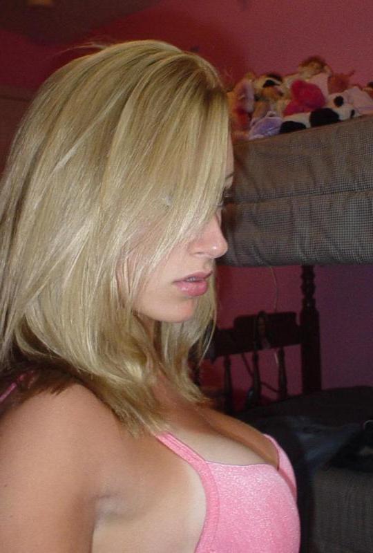 14P Blonde amateur chick teases by posing sexy
