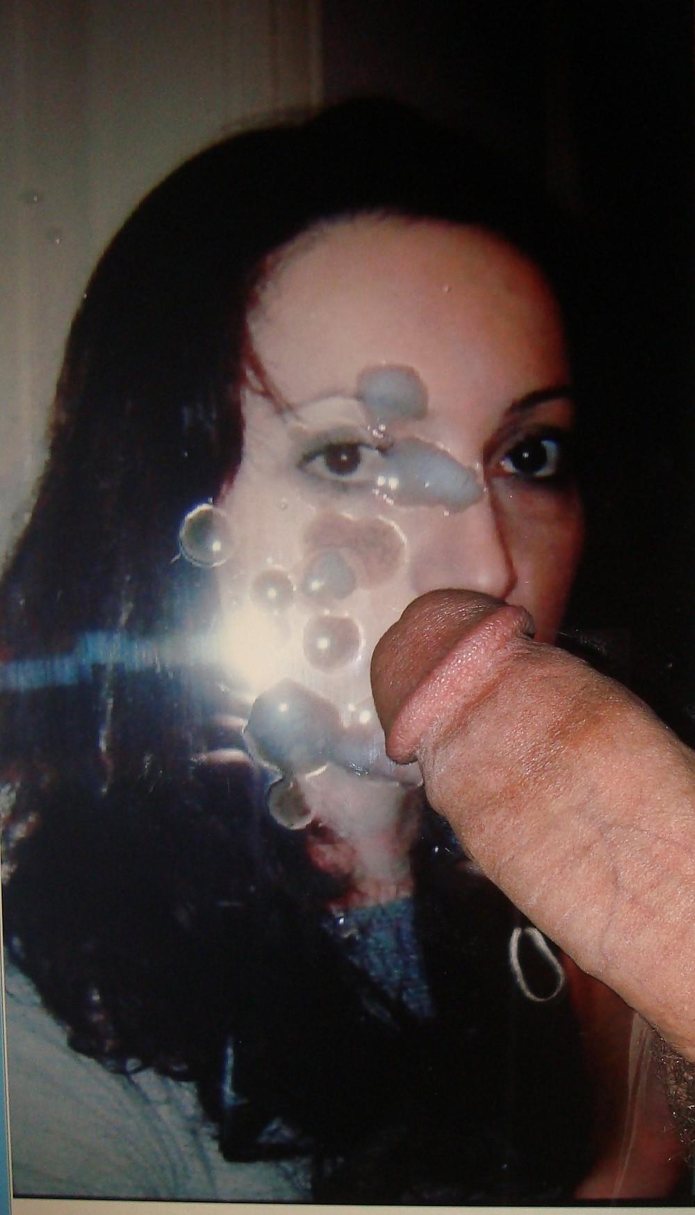 11P My cock and cum on my girl pic