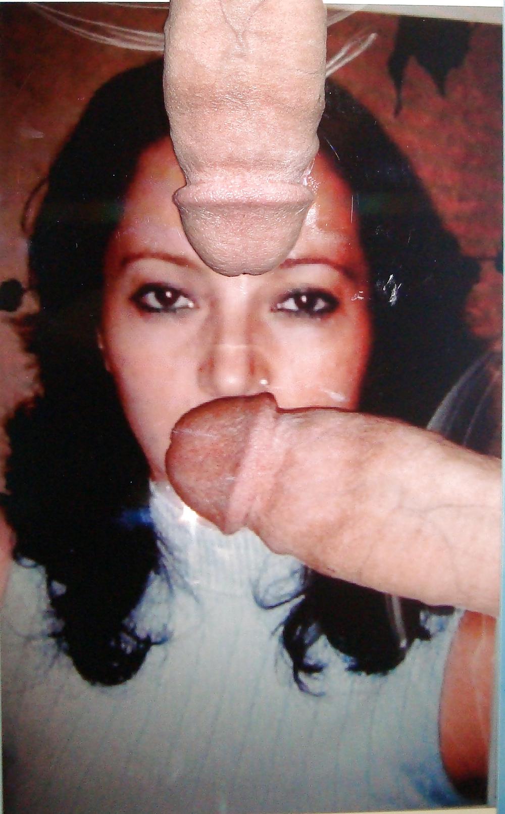 11P My cock and cum on my girl pic
