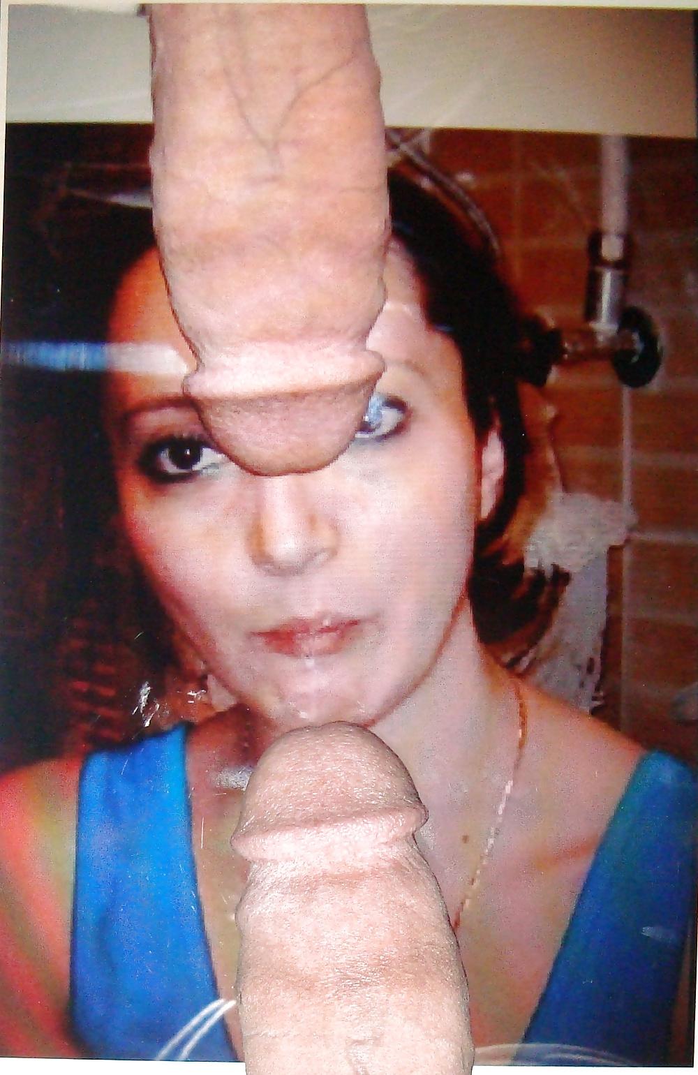 11P My cock and cum on my girl pic