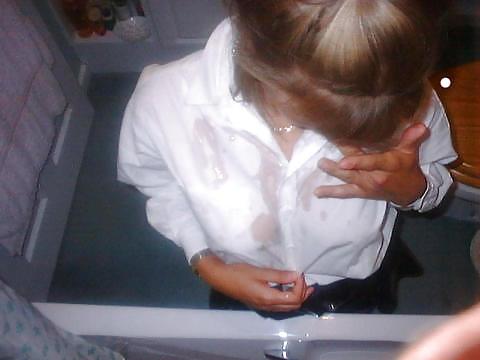 18P Cum on clothes