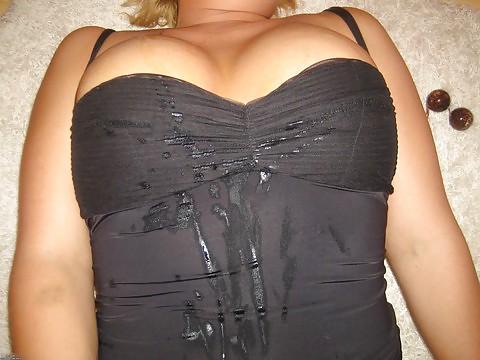 18P Cum on clothes