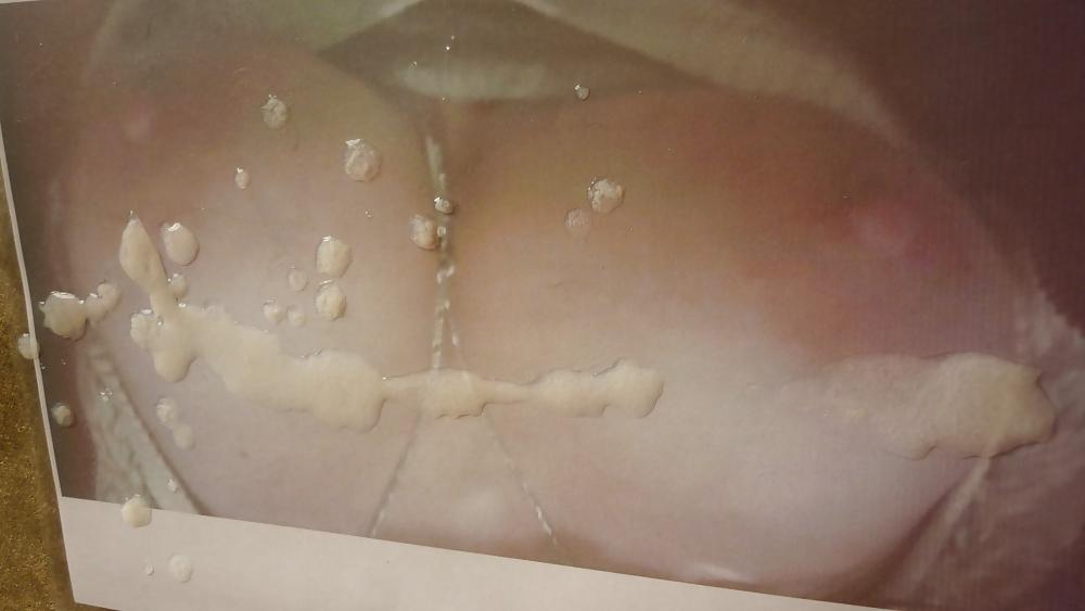 7P Freakstah's tits get a cum bath from TosserTim