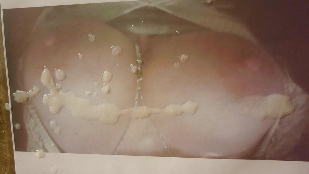 7P Freakstah's tits get a cum bath from TosserTim