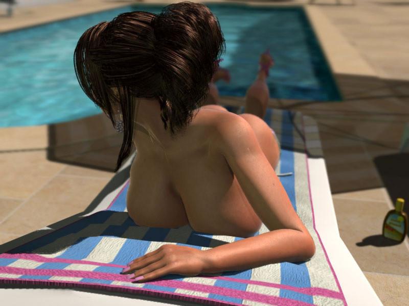 12P Big tits 3D lesbian friends love doing dirty and sexy games