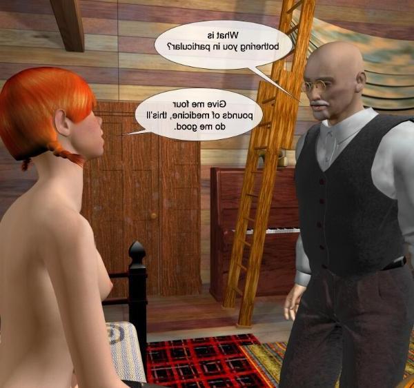 16P Old seducer or Defloration of innocent girl 3D porn comics anime