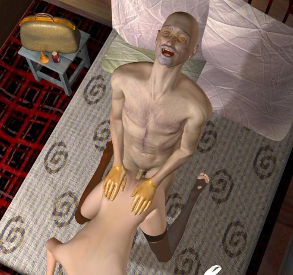 16P Old seducer or Defloration of innocent girl 3D porn comics anime