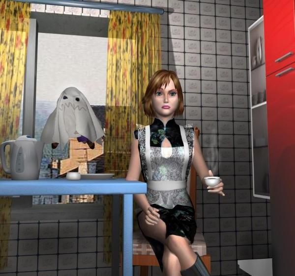 16P 3D sex cartoon story about the flying boy and housewife overtake