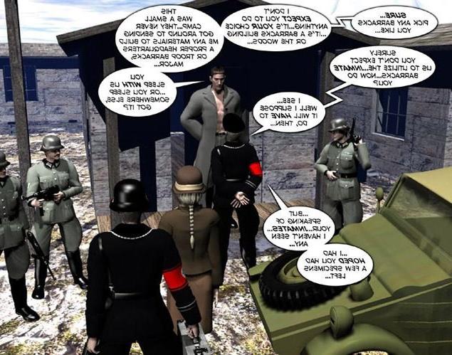 16P 3D comics anime about bizarre hardcore couple in military unifor