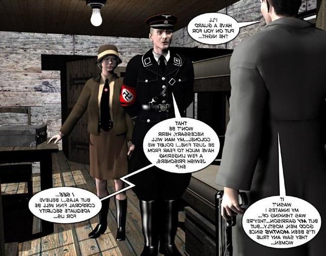 16P 3D comics anime about bizarre hardcore couple in military unifor
