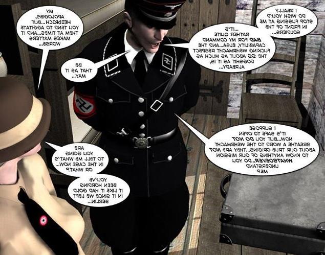 16P 3D comics anime about bizarre hardcore couple in military unifor