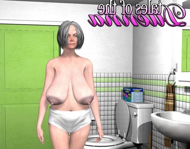 17P Granny hairy pussy in shower 3D erotic comics