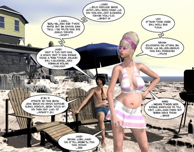 17P Granny hairy pussy in shower 3D erotic comics