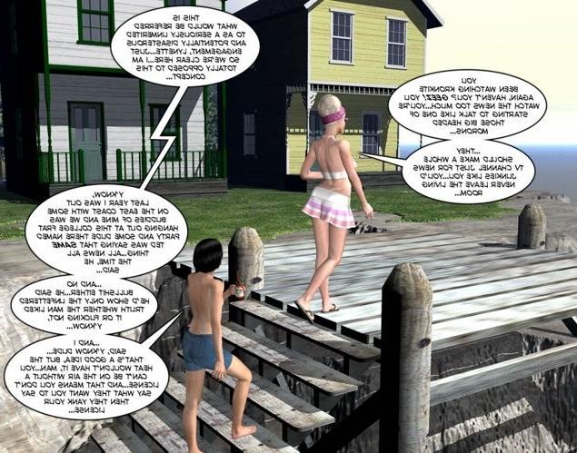 17P Granny hairy pussy in shower 3D erotic comics