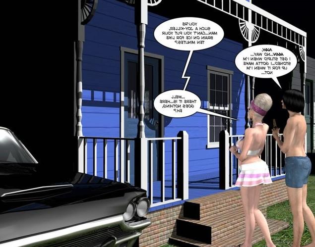 17P Granny hairy pussy in shower 3D erotic comics