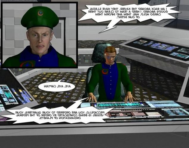 16P Space amazons under arrest 3D porn comics