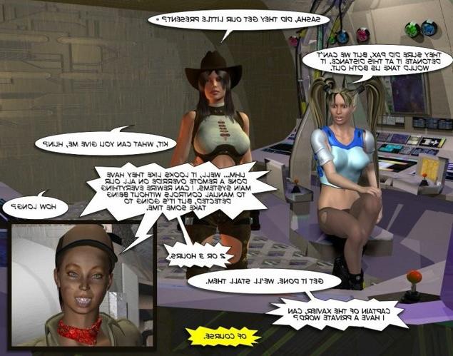 16P Space amazons under arrest 3D porn comics