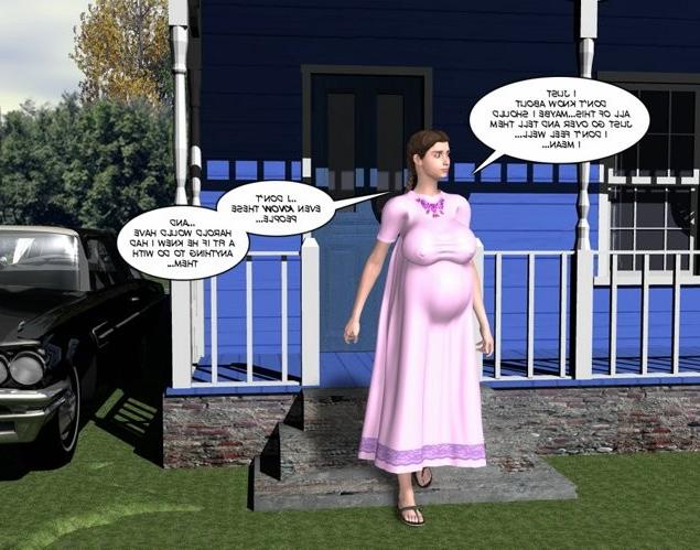 17P Voyeur orgasm of pregnant chubby 3D sex comics