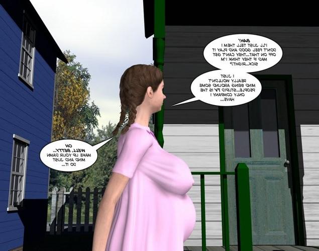 17P Voyeur orgasm of pregnant chubby 3D sex comics