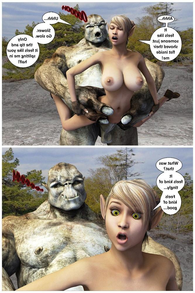 20P Big troll with a huge cock driving 3d anime elf in mad sex action