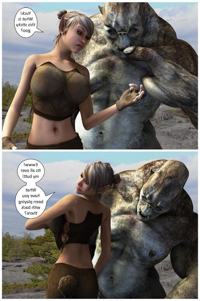 20P Big troll with a huge cock driving 3d anime elf in mad sex action