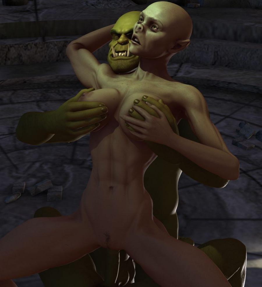 16P Angry trolls hard fucking three horny teen elfs