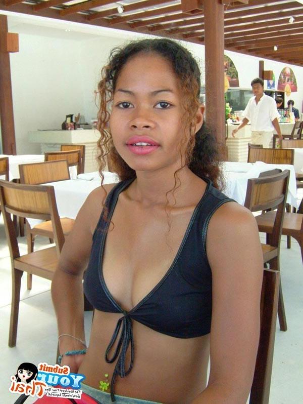 16P Thai girlfriend strips sucks cock and gets fucked hard