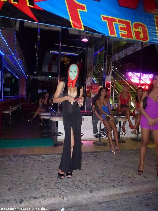 16P Candids of hot Pattaya Ladyboys at sex bars and freelance