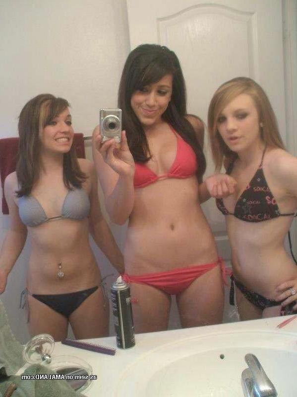 10P Home porn collection of amateur sexy cuties in bikini
